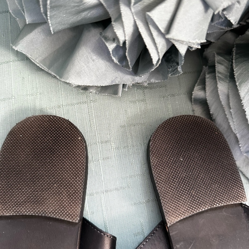 Free People Sant Antoni toe strap black leather sandals - Picture 4 of 4